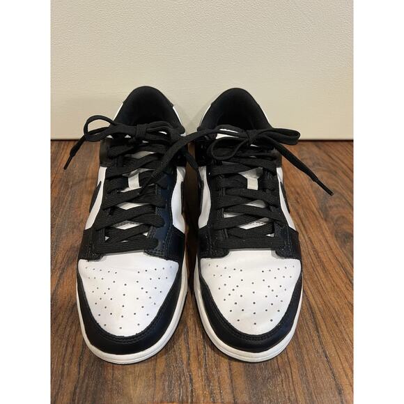 Nike Dunk Low Retro Black White Panda Men Size 7 Shoes Sneakers Excellent Cond. - Picture 8 of 12